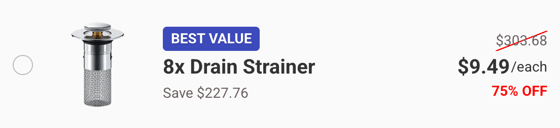 Eight Draino Drain Strainer 75% discount Package